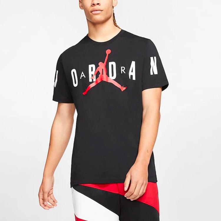 Air Jordan Men's Air Mj DNA Stretched Logo Print Black CZ1880-010