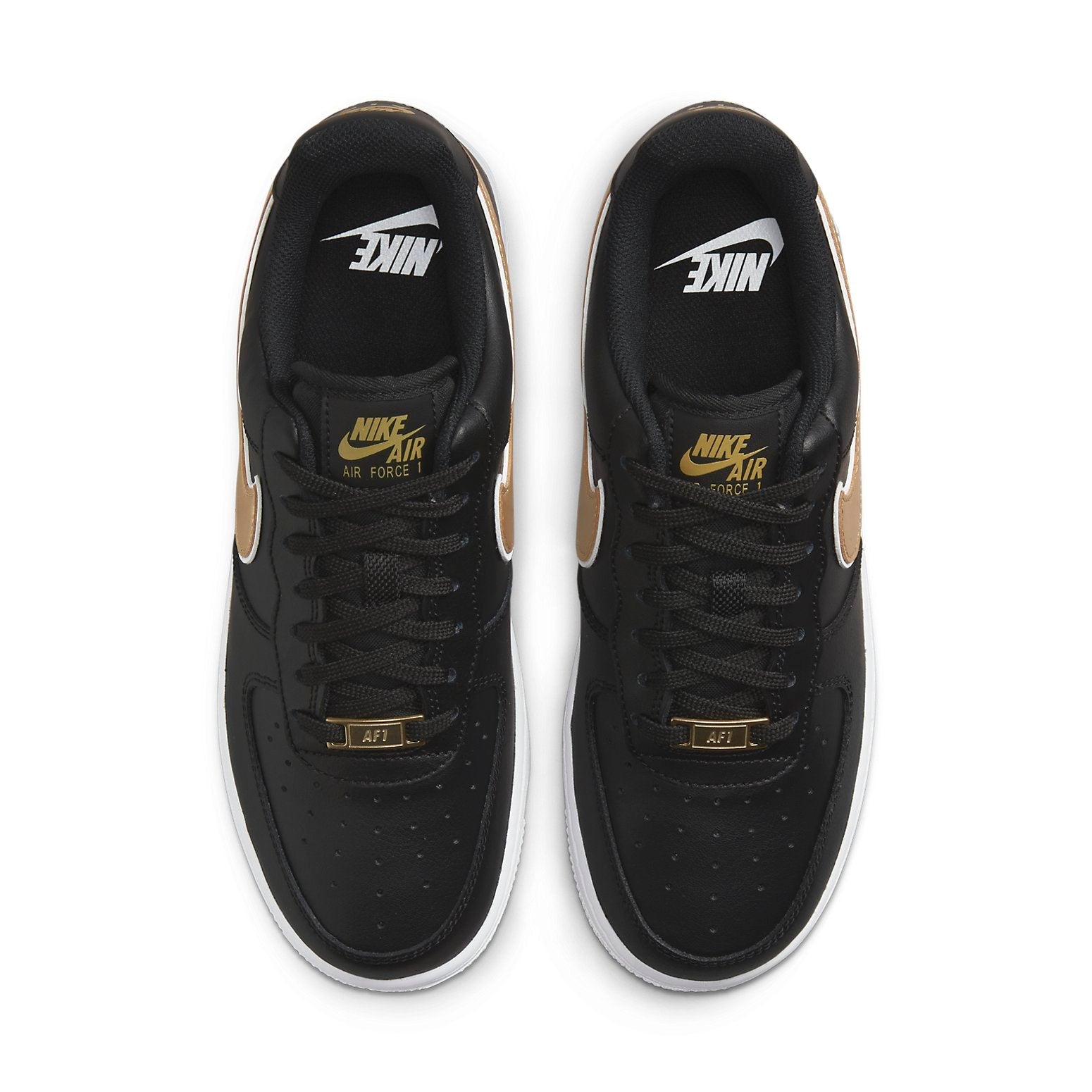 (WMNS) Nike Air Force 1 '07 Essential 'Black Metallic Gold' DD1523-001