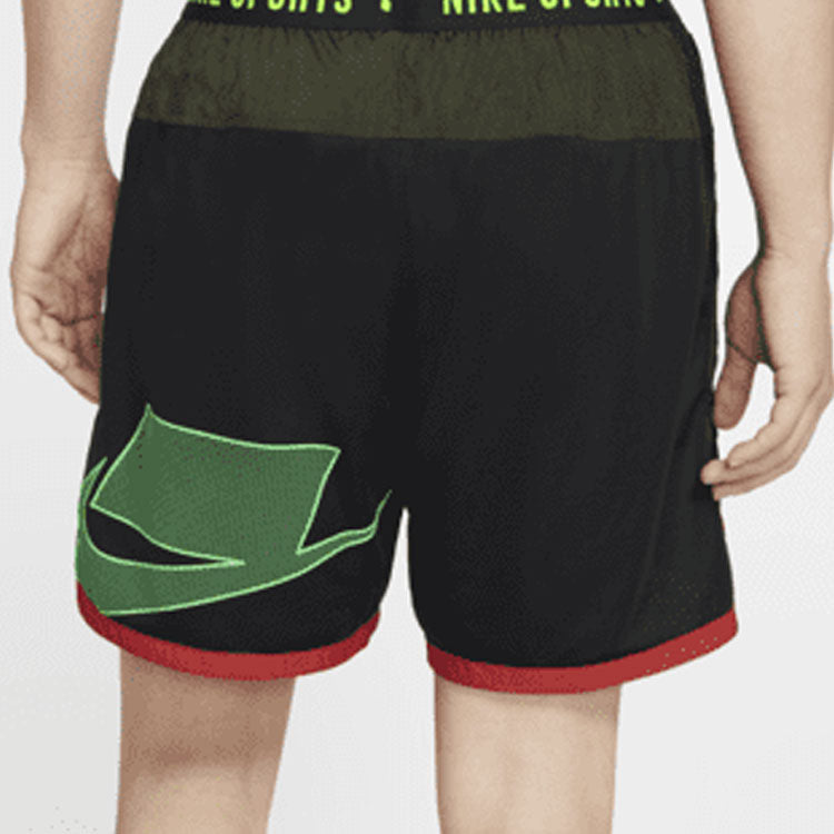 Nike Colorblock Breathable Casual Logo Sports Shorts Black BV3250-010