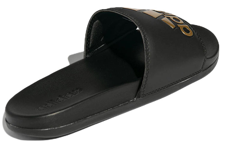 adidas Adilette Comfort Slide 'Core Black Gold Metallic' GY1946