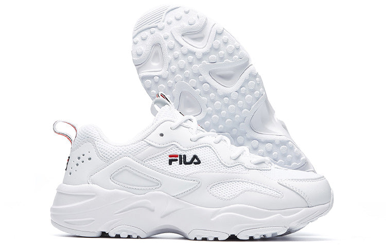 (WMNS) FILA Tracer Series Wear-resistant Low Tops Casual Shoe White F12W021111FWT