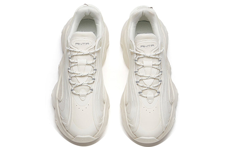 (WMNS) ANTA Life Series Sneakers 'Thick Sole Silver White' 122148895R-1