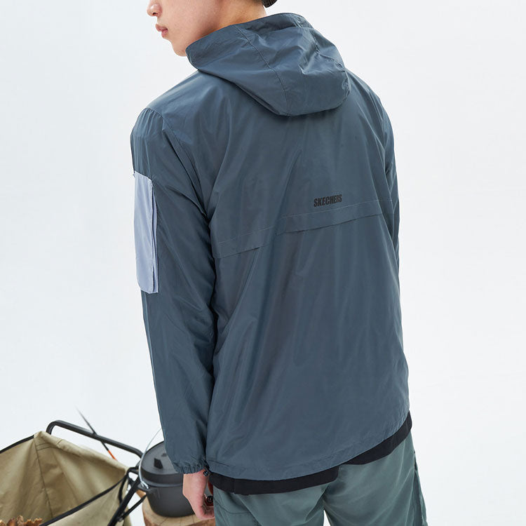 Skechers Casual Windbreaker Jacket 'Teal' L121M148