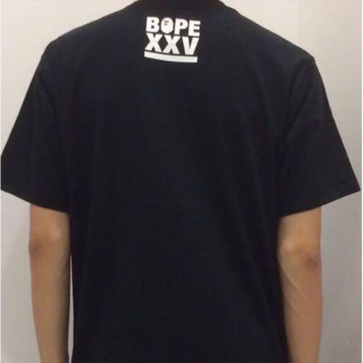 BAPE XXV Ape Head Tee Black 25 Anniversary limited Large Short Sleeve Unisex BAPE-SS18-057
