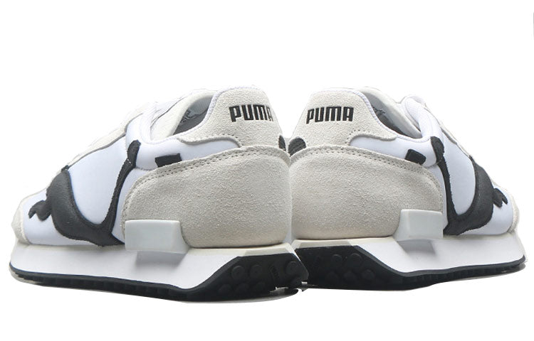PUMA Unisex Future Rider Risk Alert Running Shoes White/Black 380864-01