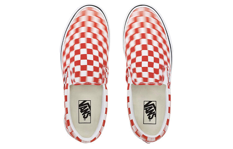 Vans Classic Slip-On 'Blur Check - White Red' VN0A4U3817Z