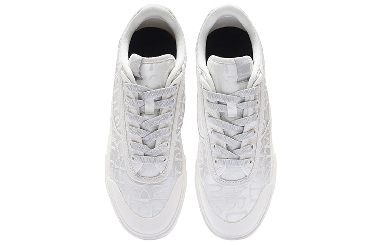 (WMNS) Li-Ning Wave Pro Low 50/50 'White Grey' AECS040-2