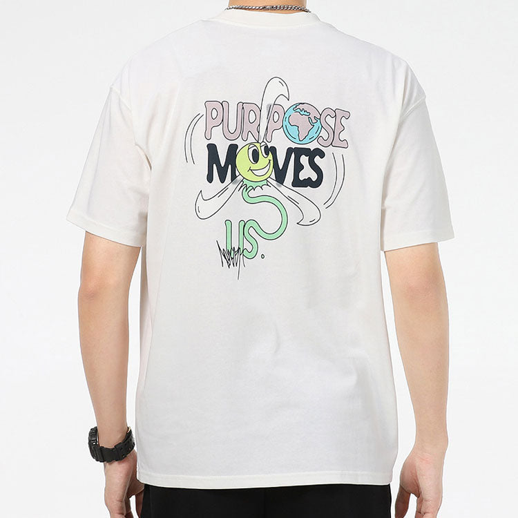 Nike Nsw Tee M2z Purpose Casual Sports Breathable Alphabet Printing Short Sleeve White DJ1340-901