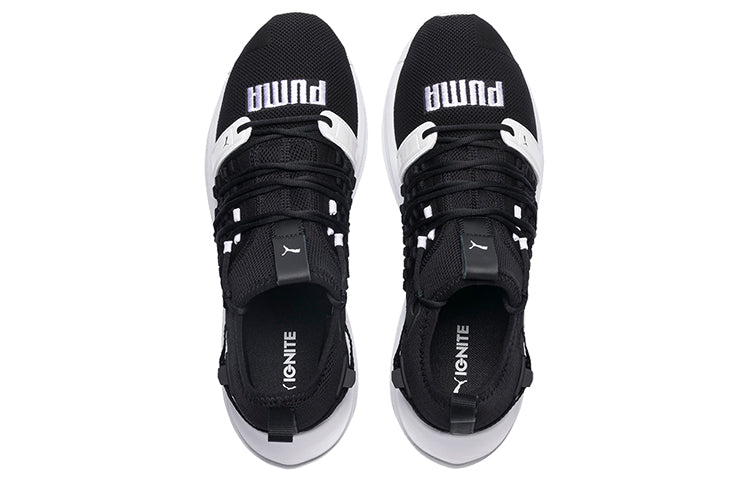 (WMNS) PUMA Ignite Limitless Sr Fusefit Low Running Shoes Black/White 191123-01