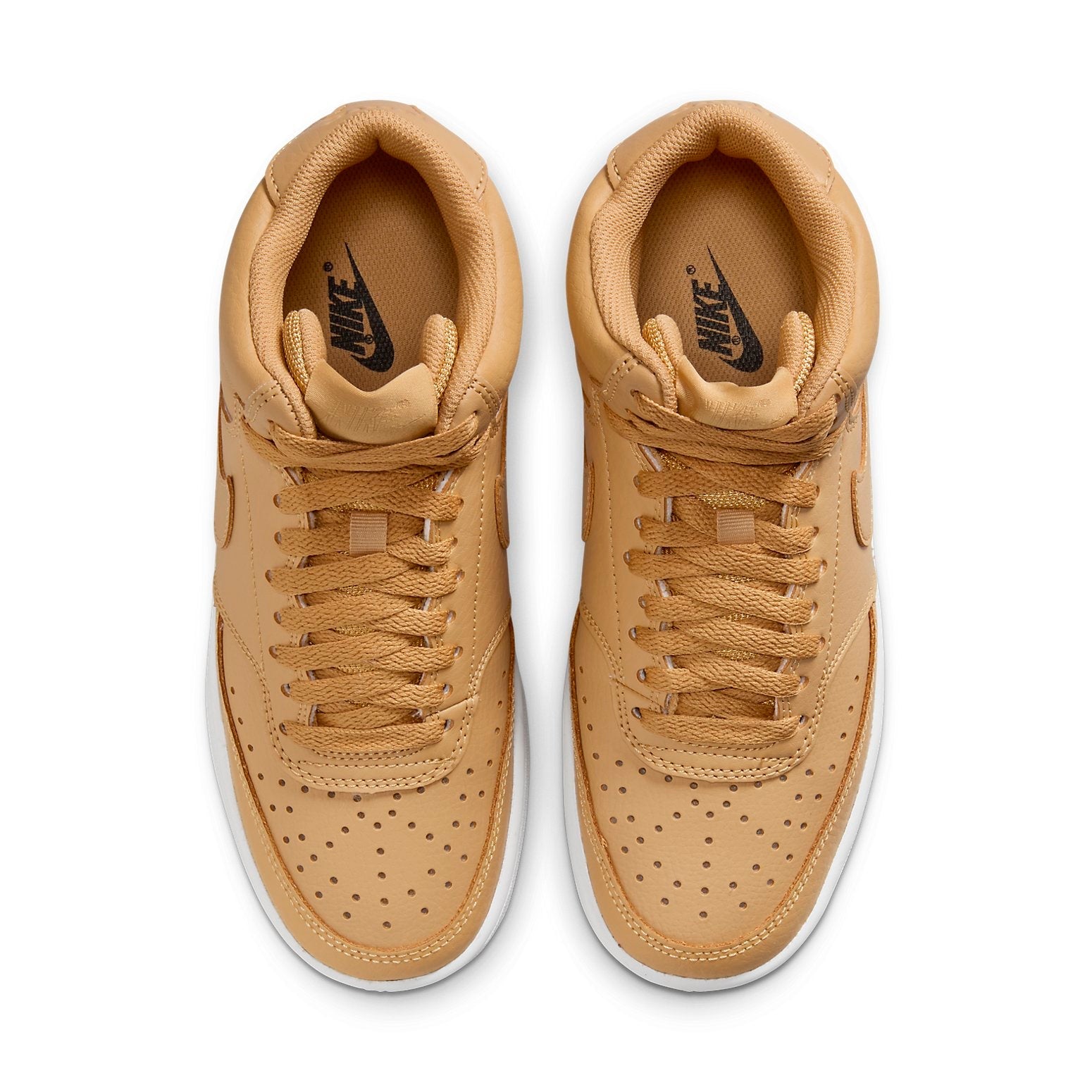 (WMNS) Nike Court Vision Mid Wheat CD5436-700