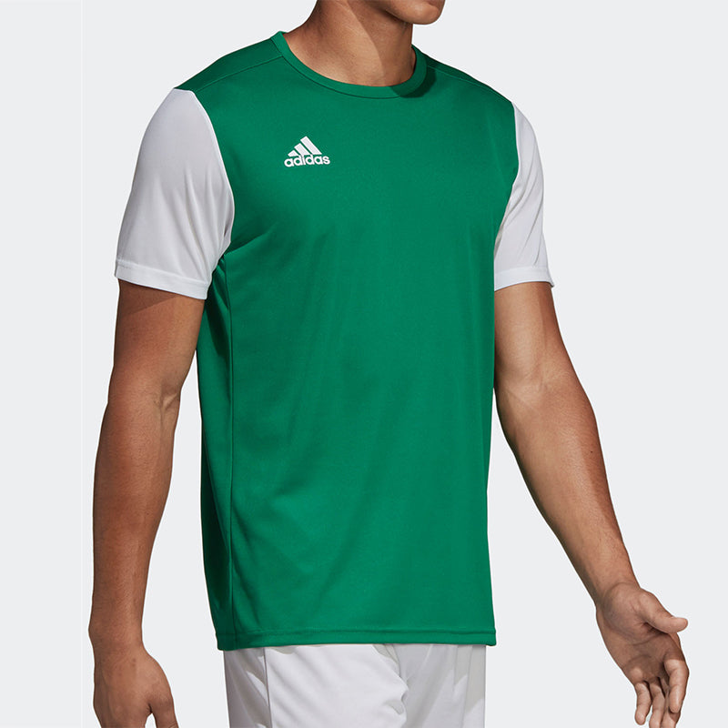 adidas Casual Training Sports Soccer/Football Short Sleeve Green DP3238