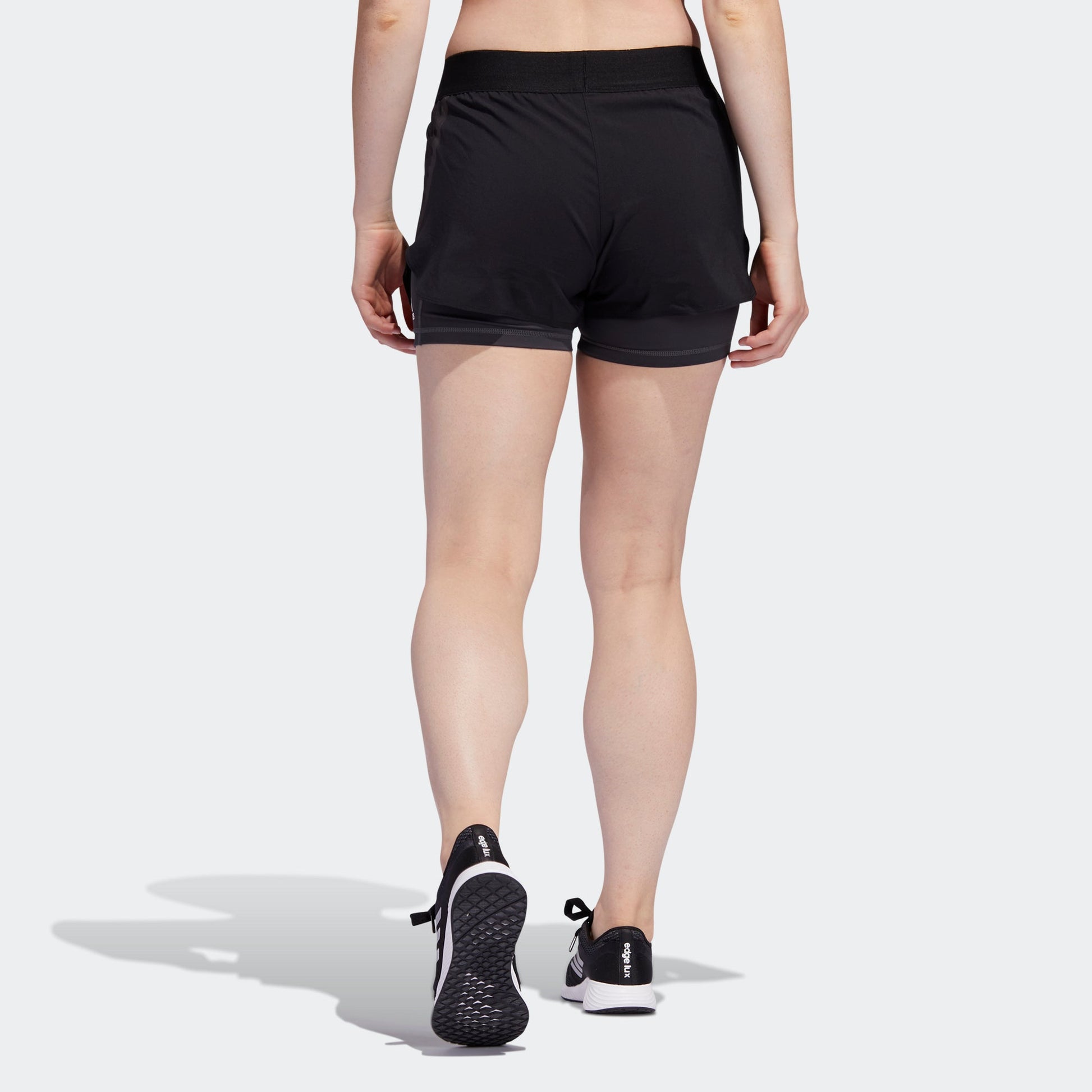 (WMNS) adidas Alphaskin Two-in-One Shorts Asia Sizing 'Black' FJ7130