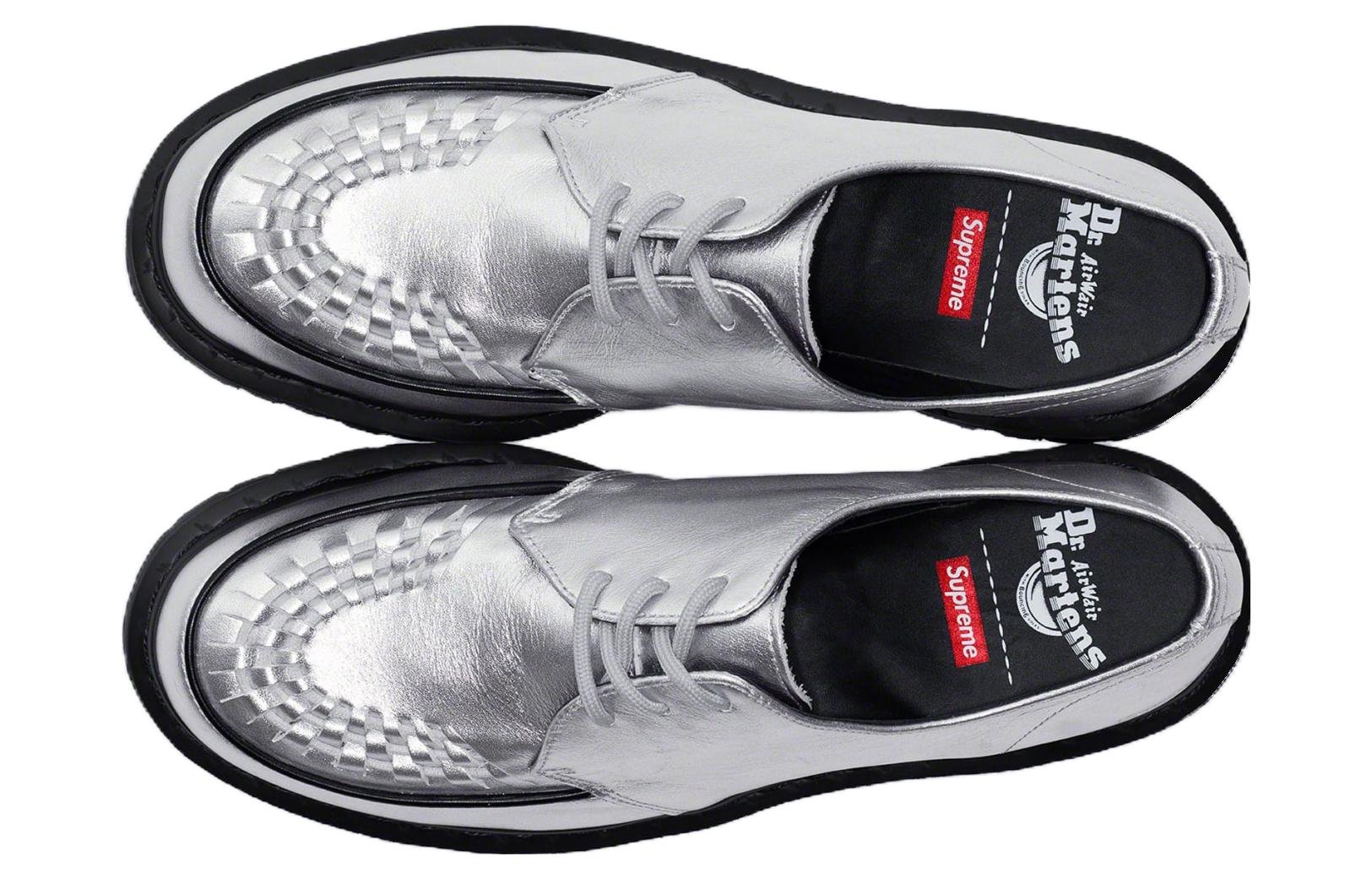 Dr. Martens Ramsey Supreme Nappa Leather Creepers 'Silver' 31773040