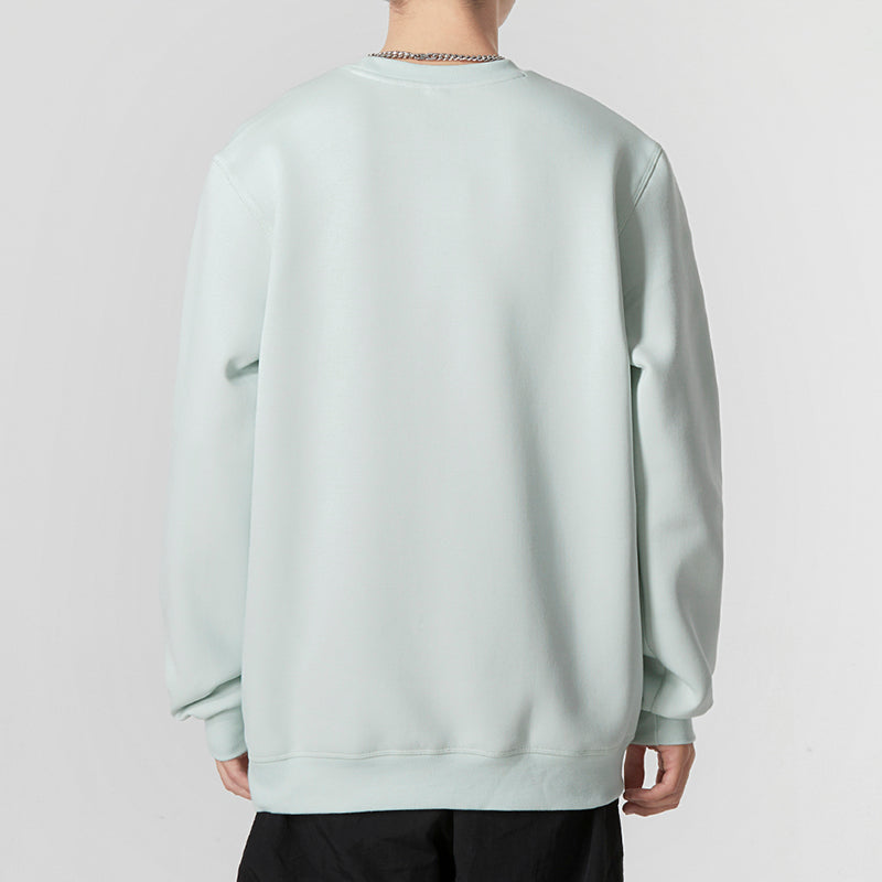 Men's adidas Minimalistic Alphabet Large Logo Printing Athleisure Casual Sports Round Neck Flax Green HP1434