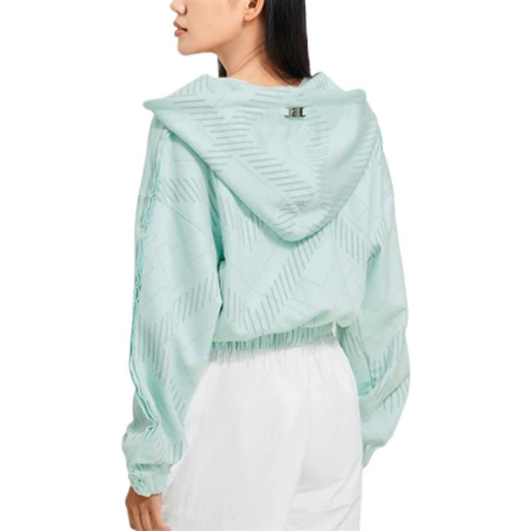 (WMNS) Li-Ning Sportswear Athletics Jacket 'Green' AWDSD32-3