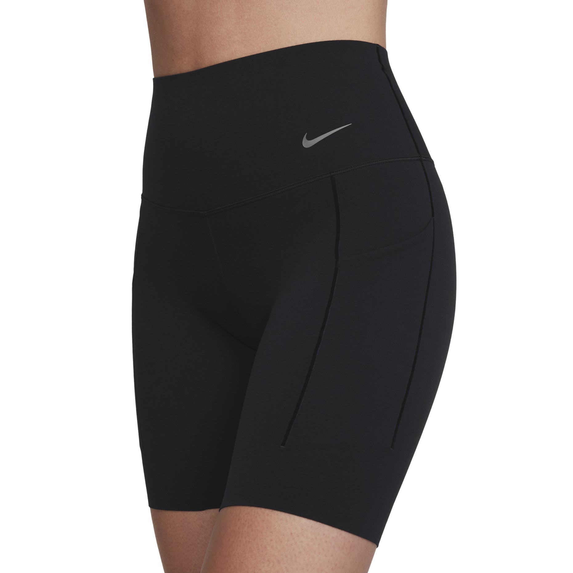 (WMNS) NIKE DRI-FIT UNIVERSA MEDIUM-SUPPORT SHORTS WITH POCKETS 'Black' DQ5995-010