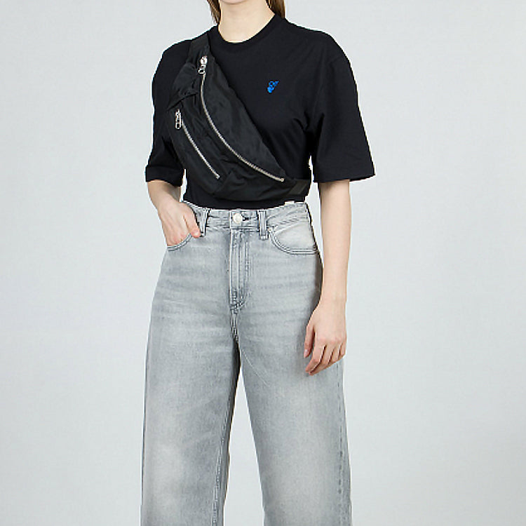 (WMNS) Off-White SS20 Embroidery Logo Short Sleeve OWAA080S20JER0021045