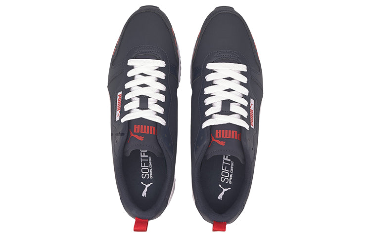 PUMA R78 Black White Red Low Top Shoes/Sneakers 374127-03
