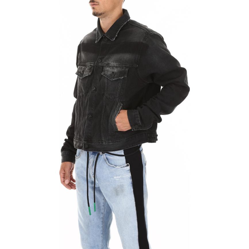 Off White Impressionism Denim Jacket 'Black' OMYE017R198120111088
