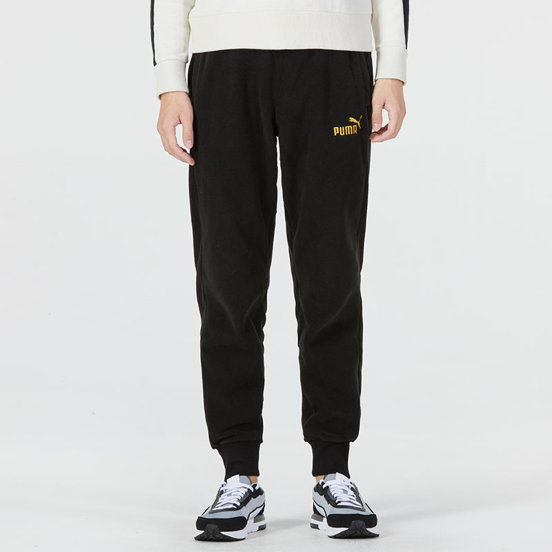 PUMA Ess+ Tape Golden! Track Pants Logo 'Black' 674351-01