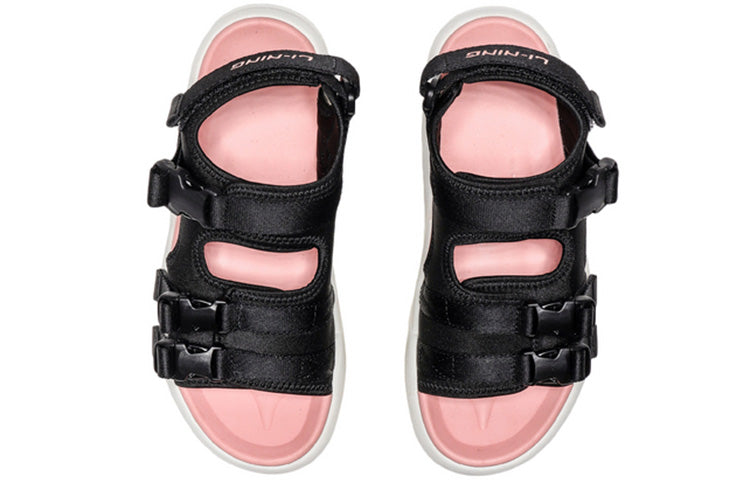 (WMNS) Li-Ning Sandal 'Black Light Orange' AGUQ012-3
