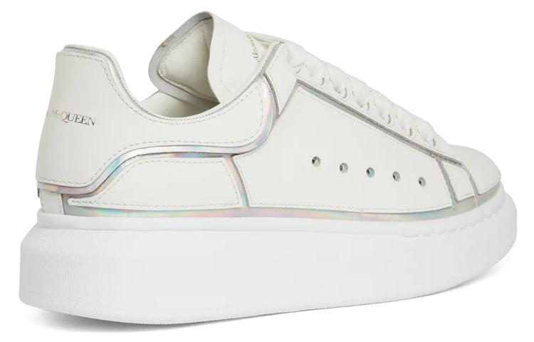 (WMNS) Alexander McQueen Oversized Sneakers 'White Silver' 708750WIBNV9989