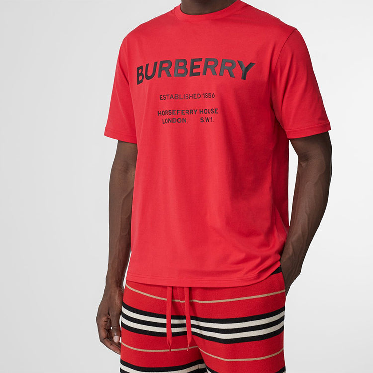 Burberry Horseferry Printing Short Sleeve Unisex Red 80172271