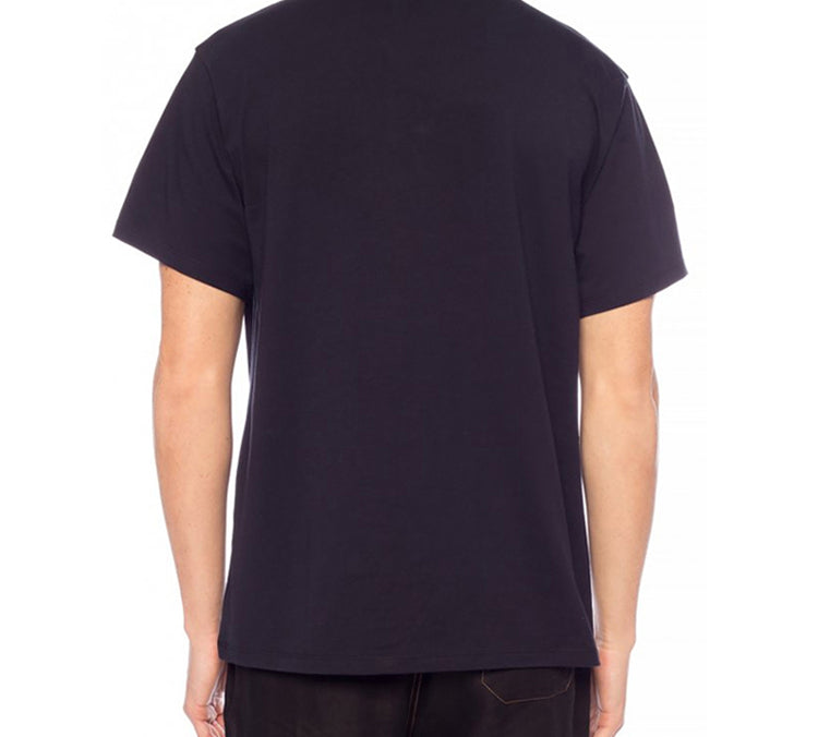 Men's LOEWE Cotton Drawstring Design Short Sleeve Navy Blue H6109031SI-5110