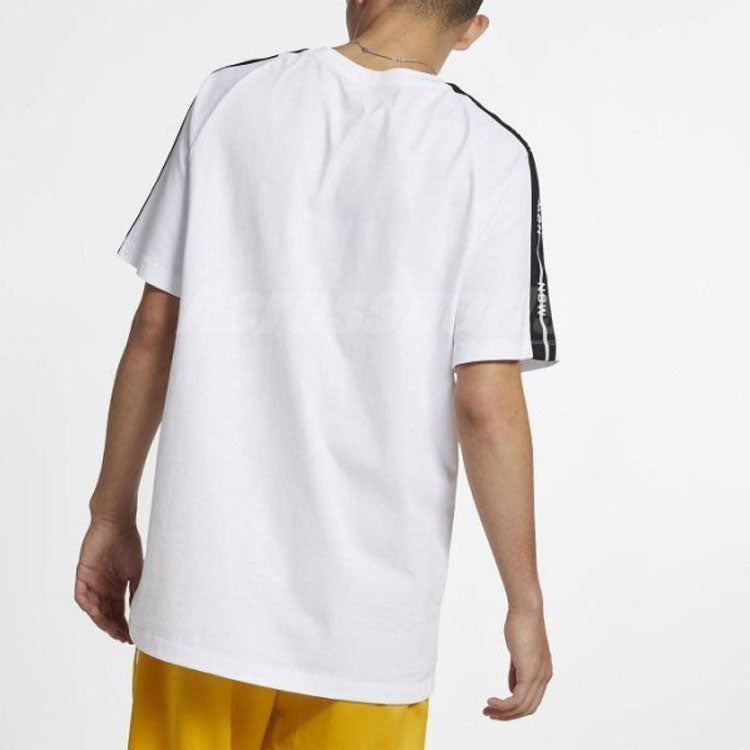 Nike Sportswear NSW Sports Casual Round Neck Breathable Short Sleeve White AV9959-100