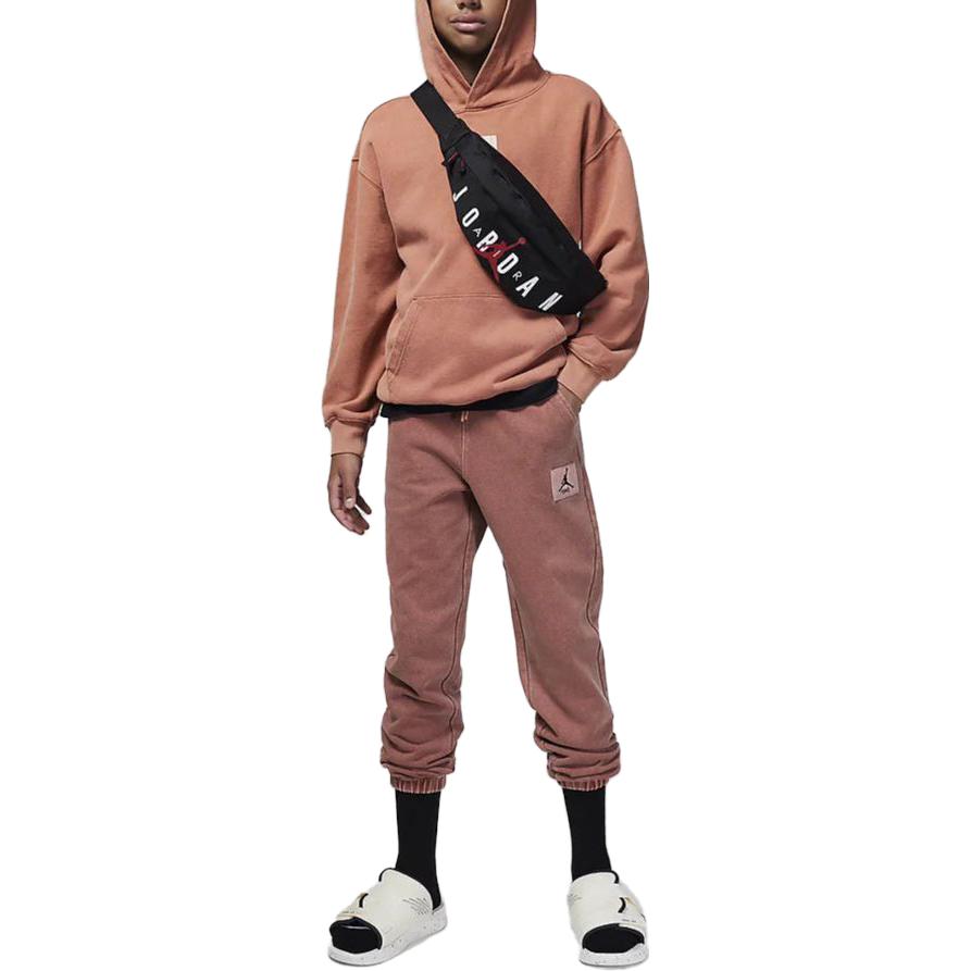 (GS) Air Jordan Flight Fleece Sweatpants 'Pink White' FZ1803-898