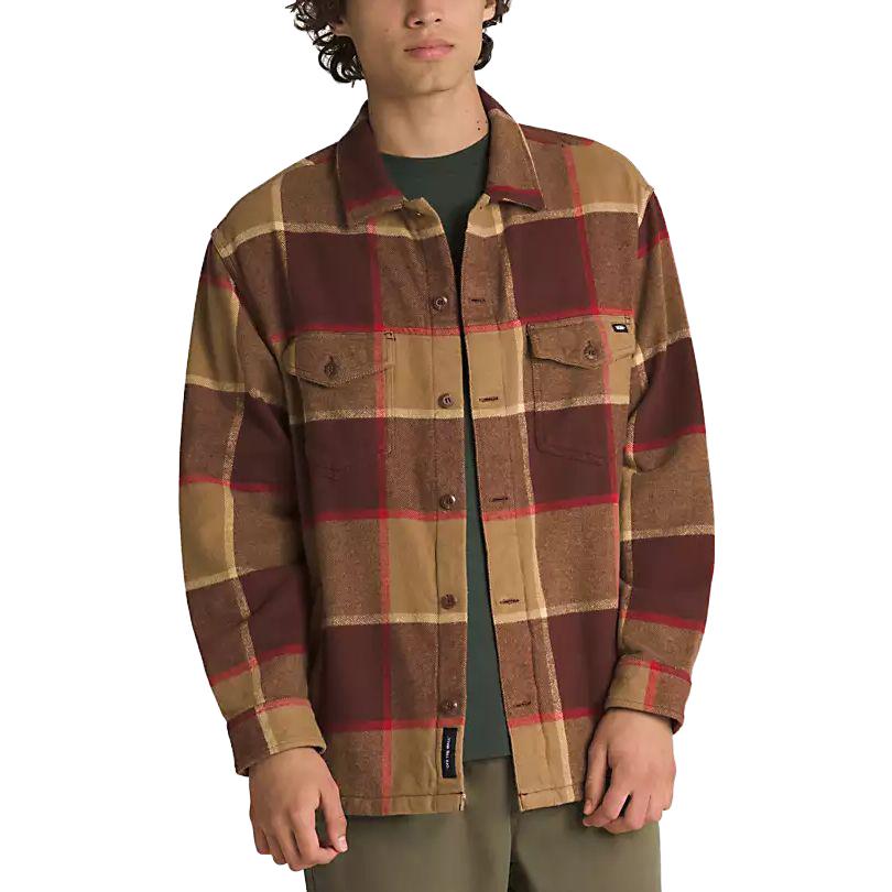 Vans Norbeck Long Sleeve Shirt 'Bitter Chocolate' VN000AAYCLY