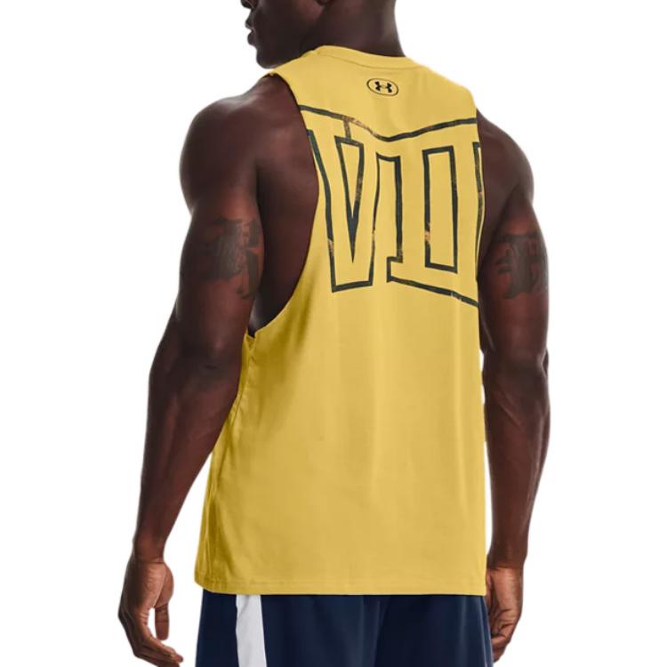 Under Armour Project Rock Earn Greatness Tank 'Yellow' 1370478-760