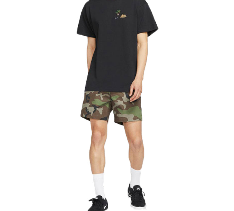 Nike Sb Flex Camouflage Skateboard Shorts Olive Green CK1103-222