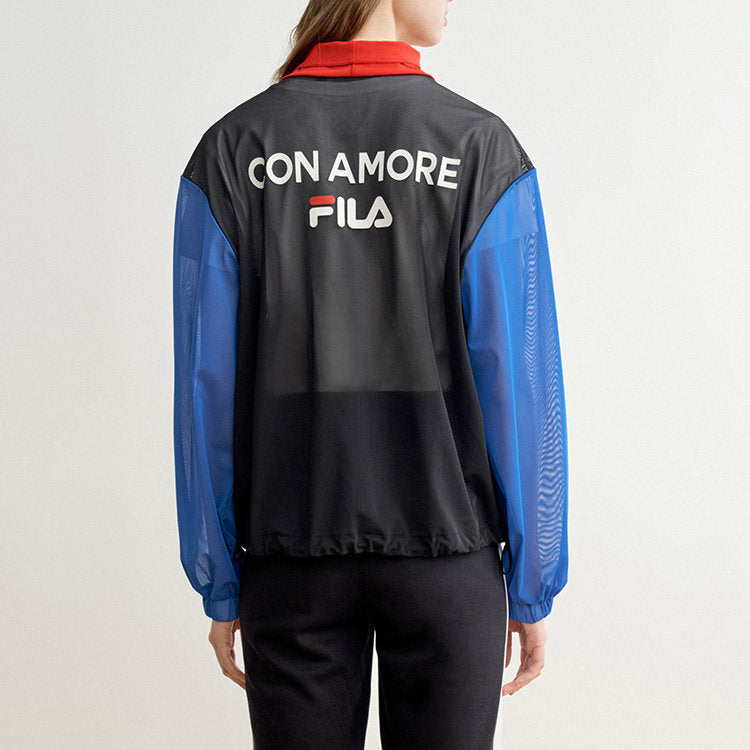 (WMNS) FILA Knitted Sports Jacket Blue F11W028704F-NV