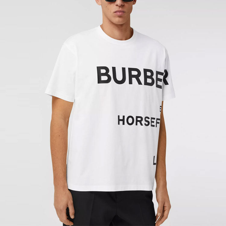 Burberry SS21 Horseferry Logo Men's White 80406911