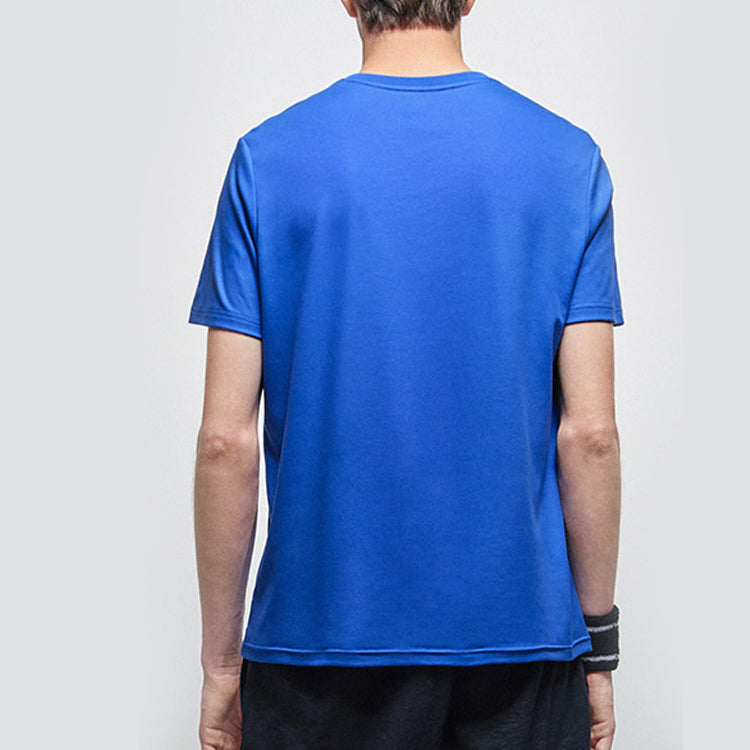 FILA Geometry Numeric Subject Printing Short Sleeve Blue F11M038110F-RB
