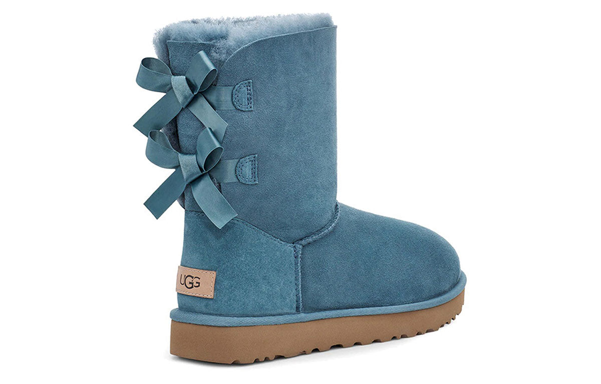 (WMNS) UGG Bailey Bow II Snow Boots Navy Blue 1016225-CCD