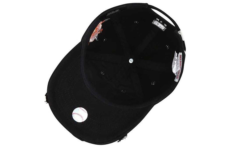 MLB Rose Pattern Black Baseball Cap 32CPFE911