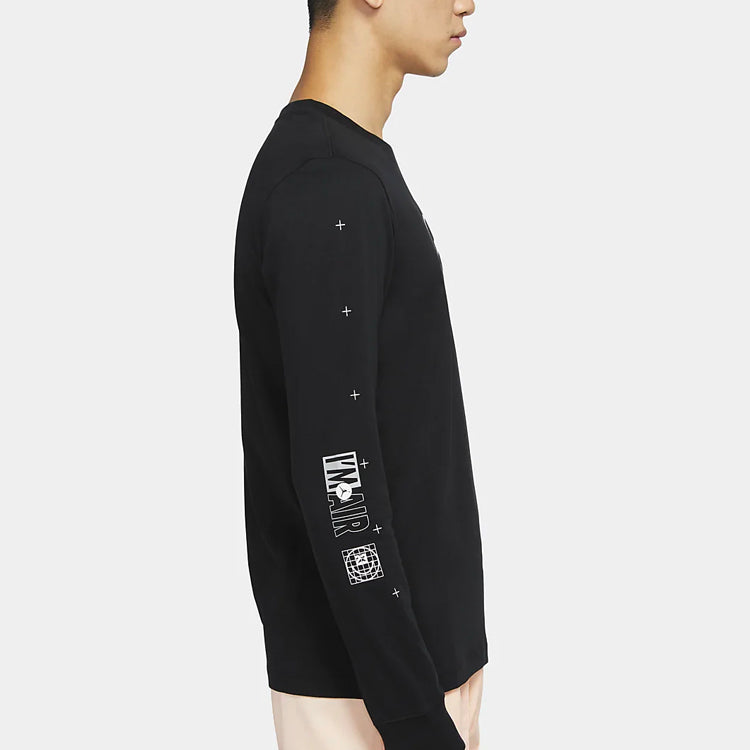 Air Jordan 23 Air logo Printing Athleisure Casual Sports Long Sleeves 'Black' CT3662-010