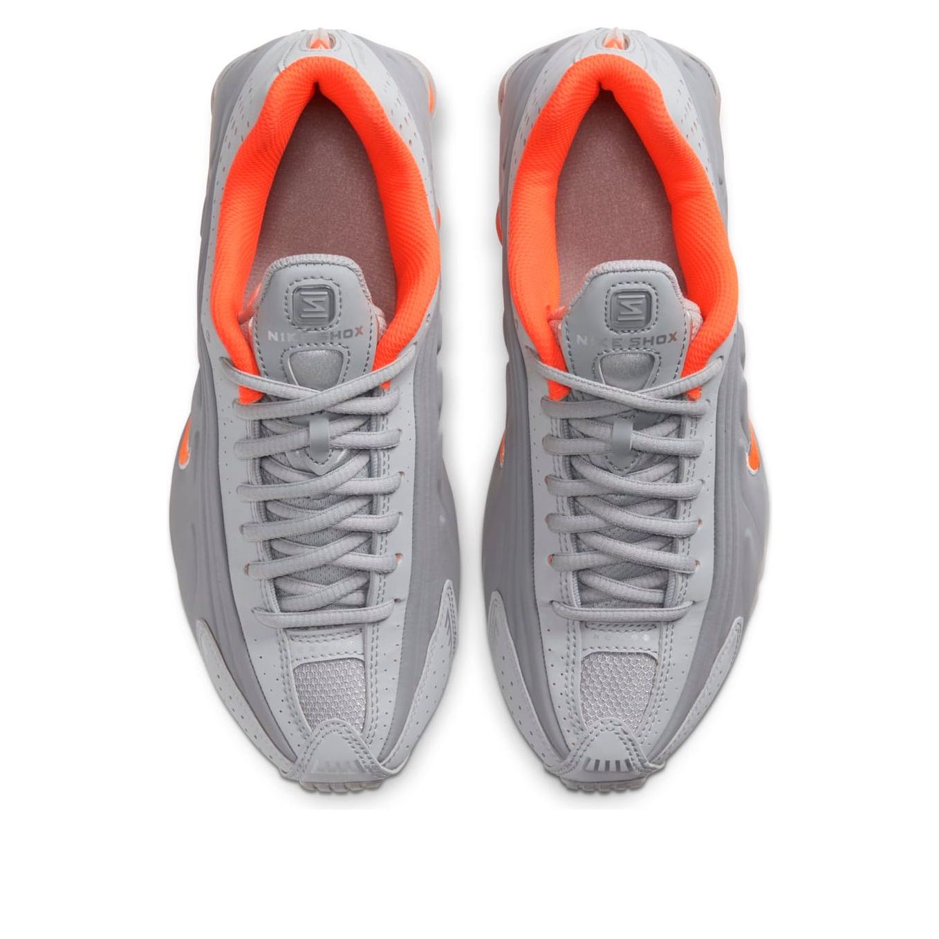(GS) Nike Shox R4 'Light Smoke Grey Hyper Crimson' CW2626-001