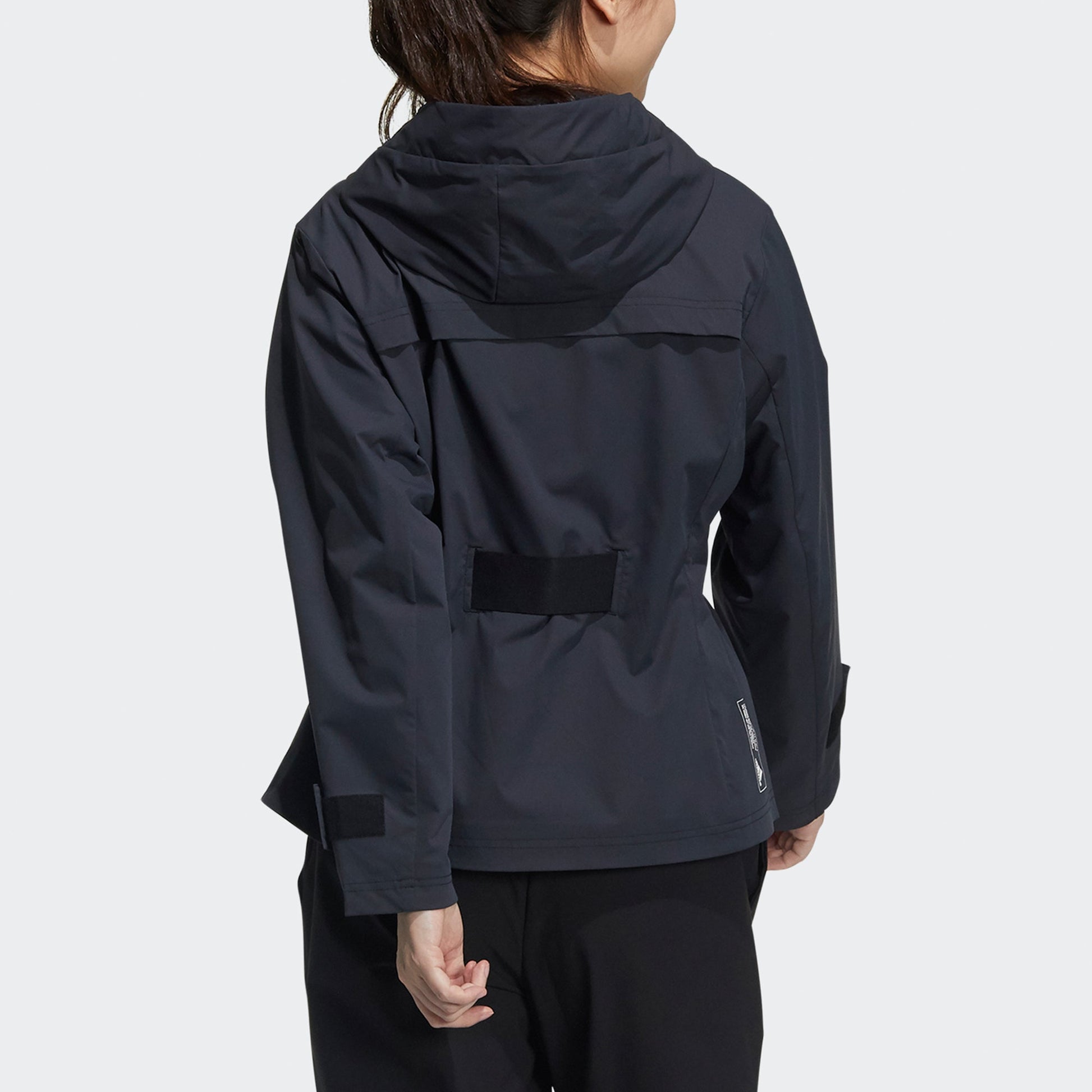 (WMNS) adidas Tech Jkt Band Wide Sports Hooded Jacket Black GP0640