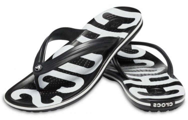 Crocs Crocband Printed Flip Flip-Flops Black White 205943-066