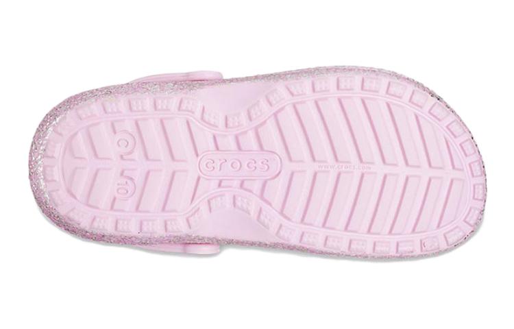 (GS) Crocs Classic Lined Glitter Clogs 'Pink' 207463-6S0