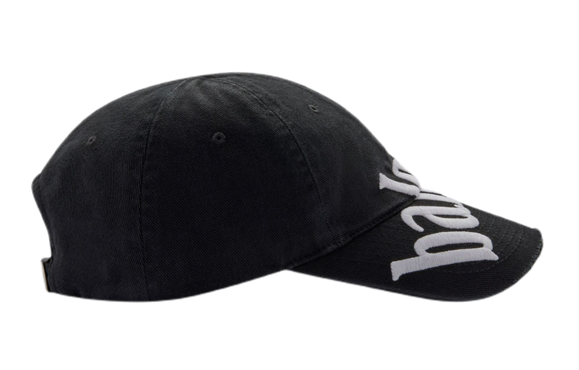 Balenciaga Diagonal Logo Baseball Cap 'Black White' 680738410B21077