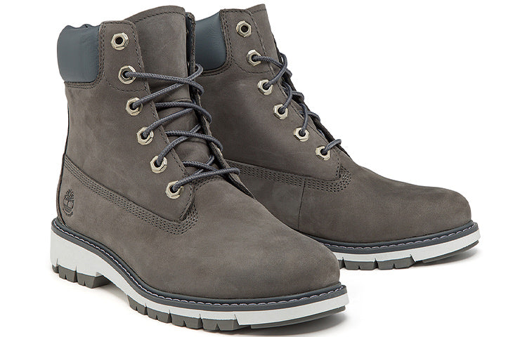 (WMNS) Timberland Lucia Way 6 Inch Waterproof Wide Fit Boots 'Medium Grey Nubuck' A2KUGW