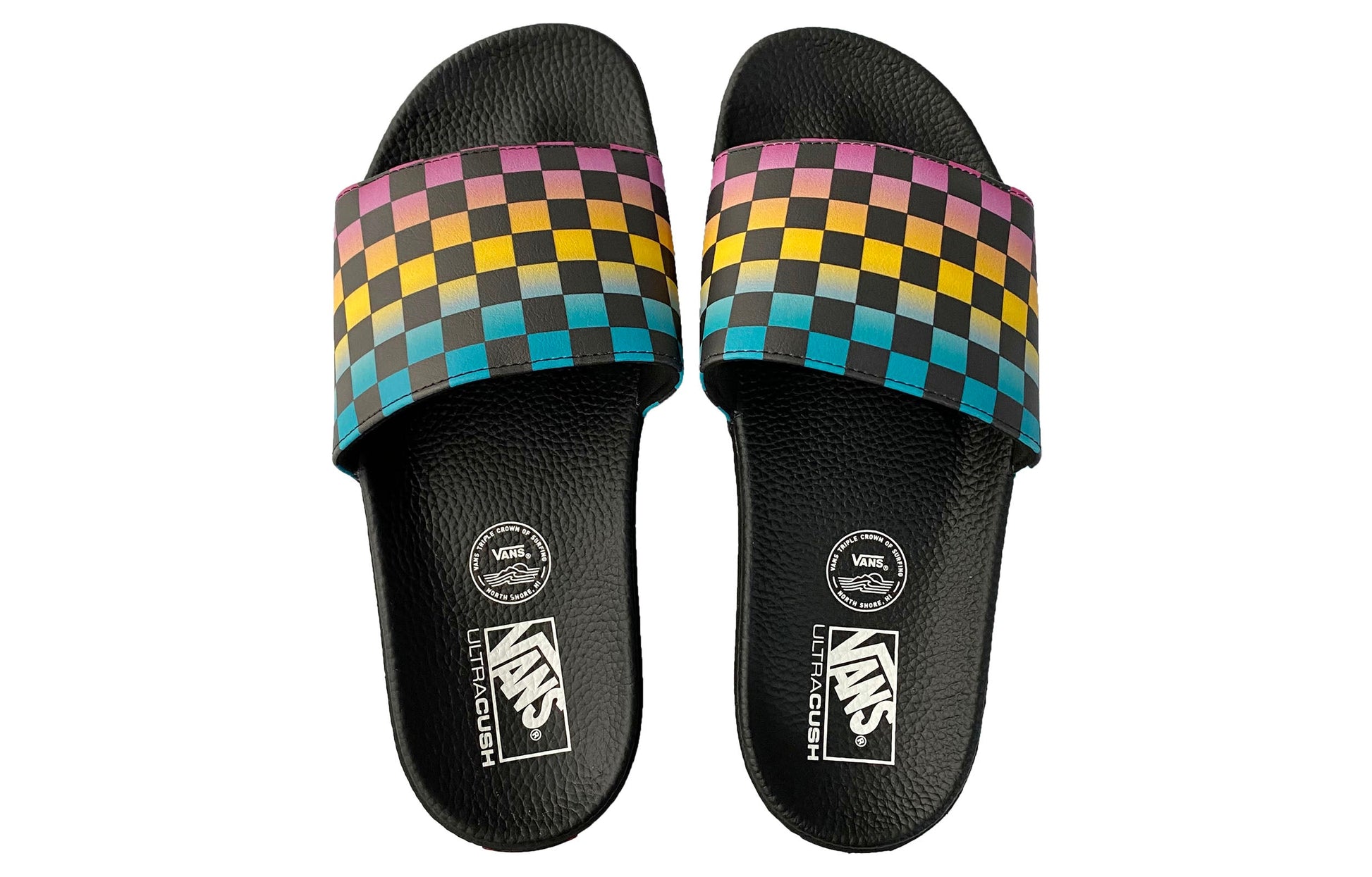 Vans Slide-On Triple Crown of Surfing Slippers Black/Rainbow VN0A45JQ2A4