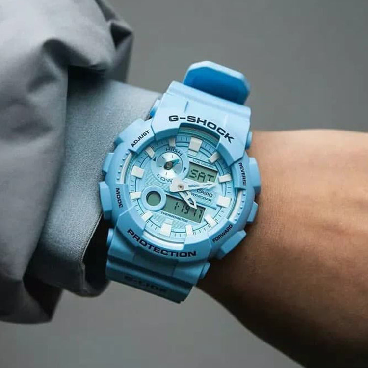 CASIO G-Shock Analog-Digital 'Light Blue' GAX-100CSA-2A