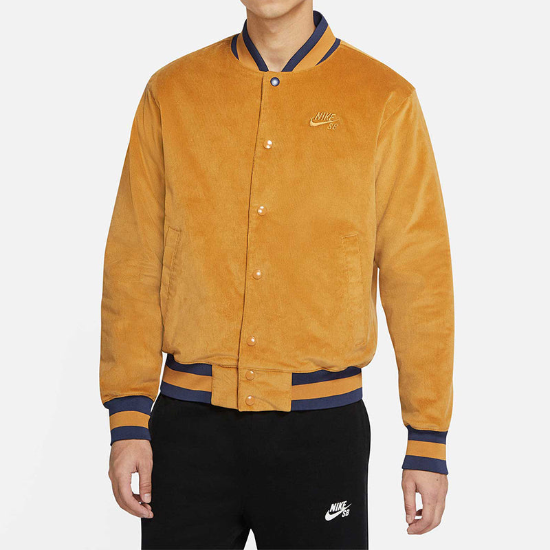 Nike corduroy Skateboard Sports Jacket Yellow CK5445-712