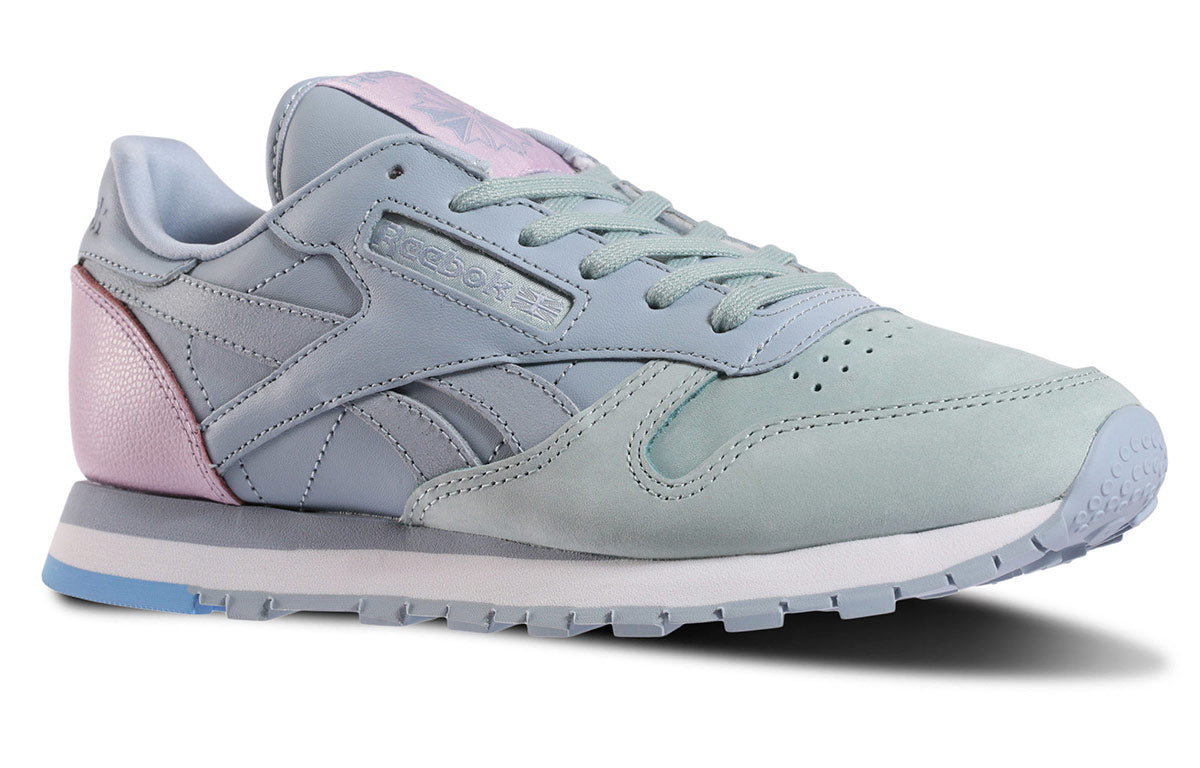 (WMNS) Reebok Classic Leather Sports Casual Shoes 'Blue Green' BS7592