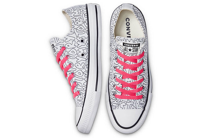 Converse Chuck Taylor All Star Canvas Shoes White/Black/Pink 170297C